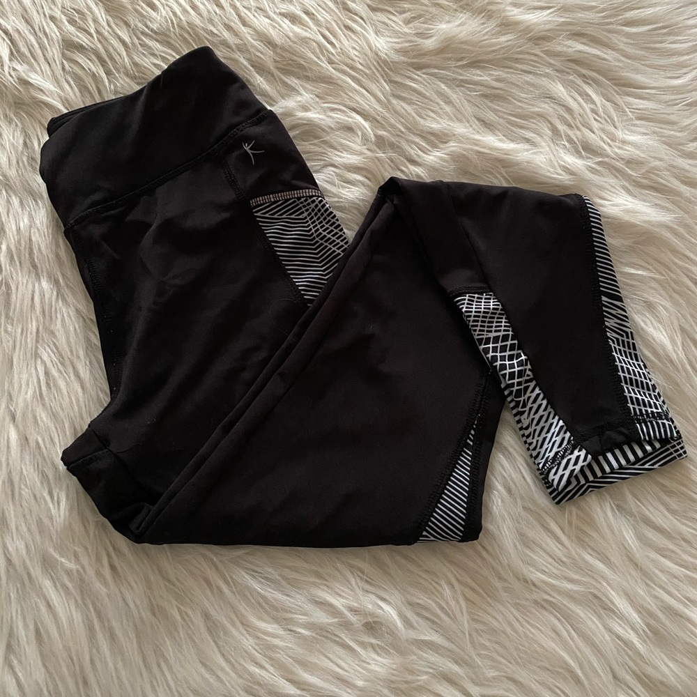 🍒DANSKIN NOW FITTED BLACK LEGGINGS SMALL 4-6